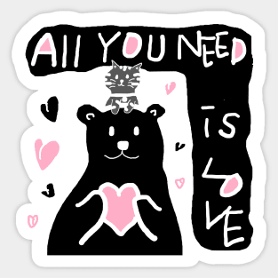 all you need is love Sticker